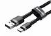 Кабель Baseus USB Cable to USB-C Cafule 1m Grey / Black (CATKLF-BG1) - ITMag