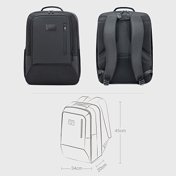 Рюкзак Xiaomi 90 Points Giant Energy Backpack Black 33L (90BBPCB22156U/6941413220132) - ITMag
