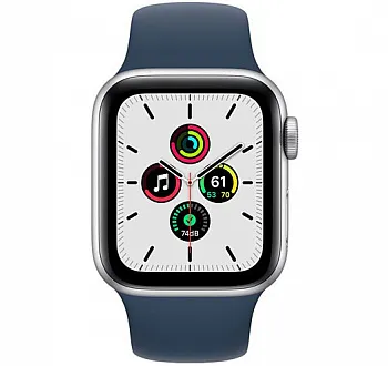 Apple Watch SE GPS 40mm Silver Aluminum Case w. Abyss Blue S. Band (MKNY3) - ITMag