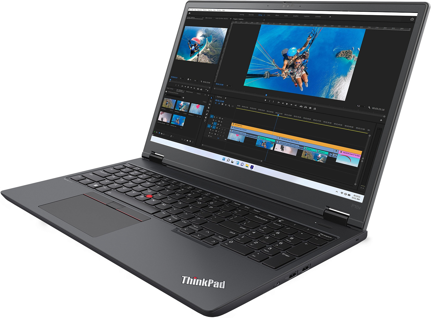 Купить Ноутбук Lenovo ThinkPad P16v Gen 1 Touch Thunder Black (21FC0011RA) - ITMag