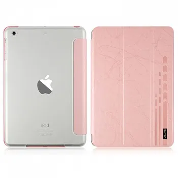 Чехол USAMS Jane Series for iPad Air Tri-fold Stand Smart Leather Case Pink - ITMag