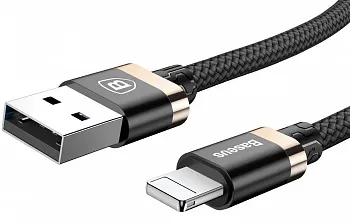 Кабель Baseus Golden Belt Series USB Cable For IP 1M Black + gold (CALGB-1V) - ITMag