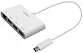 Адаптер Macally Мульти портовий 3 в 1 Ethernet адаптер для USB-C порту ноутбука (UCHUB3GB) - ITMag