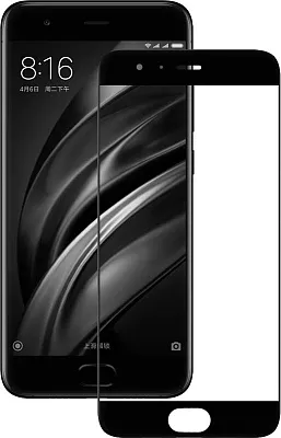 Защитное стекло EGGO на весь экран для Xiaomi Mi6 (Черное) - ITMag