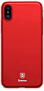 TPU чехол Baseus Thin Case (one color) для Apple iPhone X (5.8") (Красный) (WIAPIPHX-ZB09) - ITMag