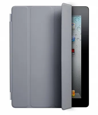 Чехол Smart Cover полиуретановый, серый для iPad 2 / iPad 3 / iPad 4 (MC939) - ITMag