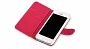 Шкіряний чохол Nuoku Grace (книжка) для Apple iPhone 5C (+ плівка) (Рожевий) - ITMag