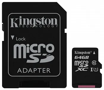 Kingston 64 GB microSDXC Class 10 UHS-I Canvas Select + SD Adapter SDCS/64GB - ITMag
