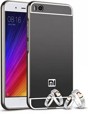 Металлический бампер с акриловой вставкой с зеркальным покрытием для Xiaomi Mi 5s (Черный) - ITMag