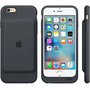 Apple iPhone 6s Smart Battery Case - Charcoal Gray MGQL2 - ITMag