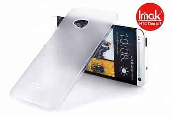 Пластиковая накладка IMAK 0,7 mm Color series для HTC One / M7 (Бесцветный (матовый)) - ITMag