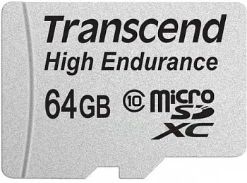 карта памяти Transcend 64 GB microSDXC Class 10 Premium High Endurance + SD Adapter (TS64GUSDXC10V) - ITMag