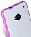 TPU чехол Melkco Poly FRAME для HTC One / M7 (+ плівка) (Фіолетовий / Білий) - ITMag