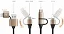 Кабель Baseus Cable 5IN1 Multifunctional Gold Lightning/USB-C/microUSB/USB (CA5IN1-0V) - ITMag
