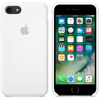 Apple iPhone 7 Silicone Case - White MMWF2 - ITMag