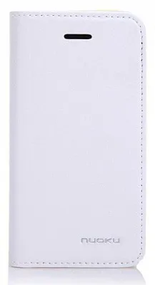 Кожаный чехол Nuoku Grace (книжка) для Apple iPhone 5/5S/5C (+ пленка) (Белый) - ITMag