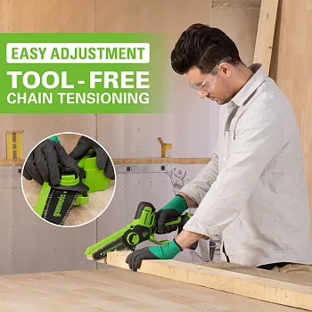 Электропила Xiaomi Youpin Greenworks 24V 6-inch Mini Brushless Electric Chain Saw (6952909091242) - ITMag