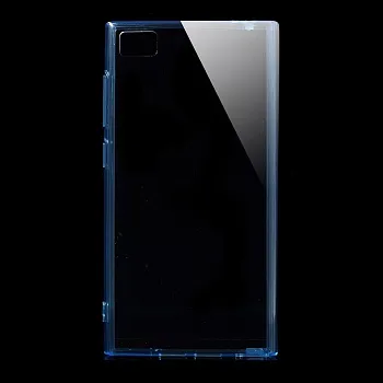 Пластиковая накладка EGGO для Xiaomi MI-3 (Прозрачная/Синяя) - ITMag