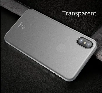 TPU чехол Baseus Wing Case для Apple iPhone X (5.8") (Белый / Transparent White) (WIAPIPHX-01) - ITMag