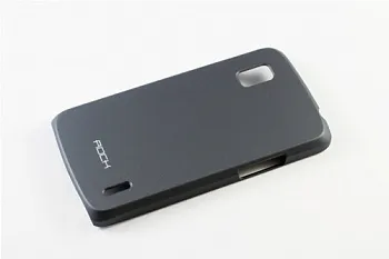Пластиковая накладка ROCK Nakedshell для LG E960 Nexus 4 (Черный / Dark Grey) - ITMag