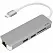 WIWU Adapter T4 USB-C to USB-C+RJ45+SD+2xUSB3.0 HUB Gray (6957815504817) - ITMag