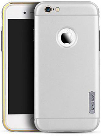 Чехол iPaky Metal Frame Series для Apple iPhone 6/6s (4.7") (Серебряный) - ITMag