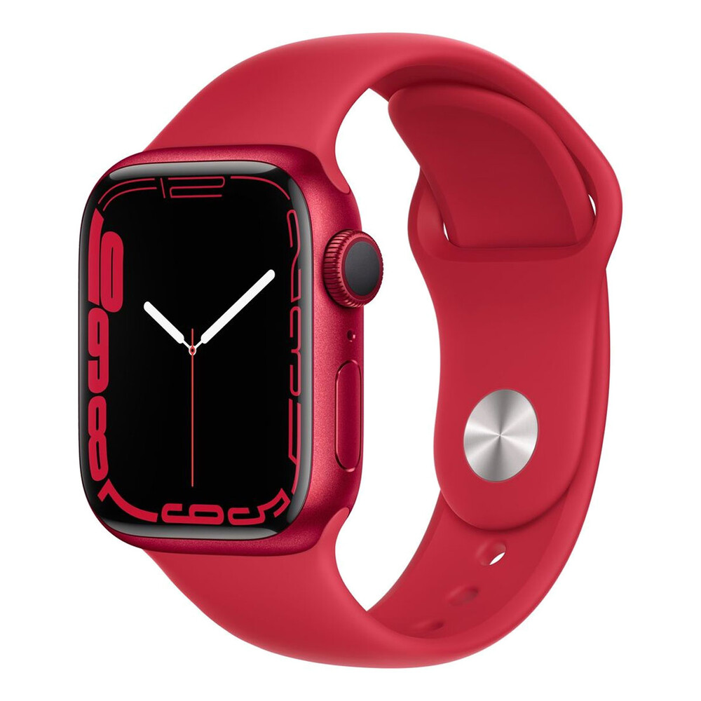Apple Watch Series 7 GPS 41mm PRODUCT RED Aluminum Case With PRODUCT RED Sport Band (MKN23) - ITMag
