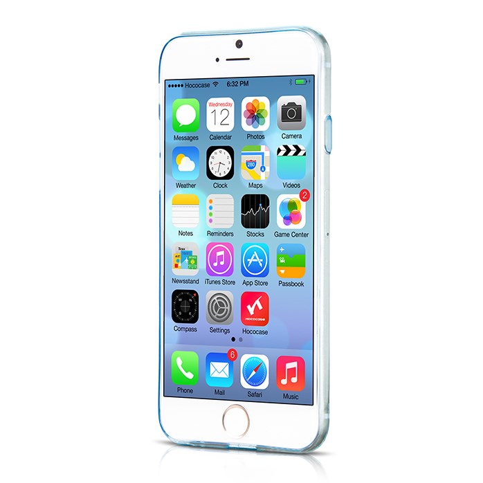 Чехол HOCO Light Series 0.6mm Ultra Slim TPU Jellly Case for iPhone 6/6S - Transparent Blue - ITMag