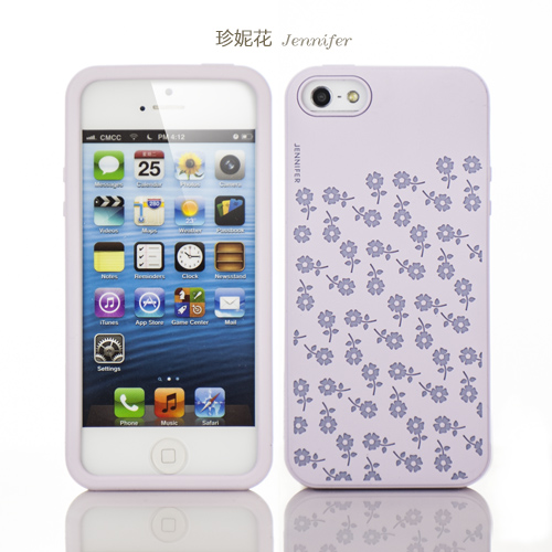 Силиконовый чехол iMobile Impression Laser Series для Apple iPhone 5/5S (Jennifer / Purple) - ITMag