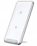 Baseus Three-coil Wireless Charging Pad (With desktop holder) White (WXHSD-B02)