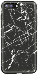 TPU чехол Rock Origin Series (Textured marble) для Apple iPhone 7 plus / 8 plus (5.5") (Черный / Black marble)