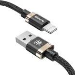 Кабель Baseus Golden Belt Series USB Cable For IP 1M Black + gold (CALGB-1V)