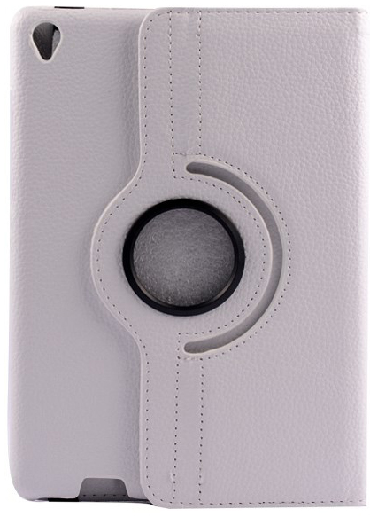 Чехол EGGO для Xiaomi Mi Pad (кожа, белый, поворотный) - ITMag