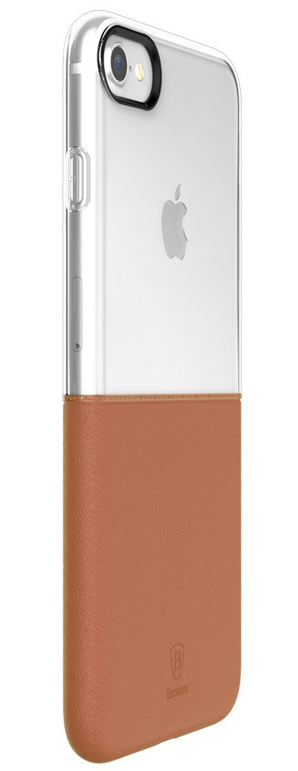 Чехол Baseus Half to Half Case For iPhone7 Brown (WIAPIPH7-RY08) - ITMag