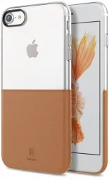 Чехол Baseus Half to Half Case For iPhone7 Brown (WIAPIPH7-RY08)