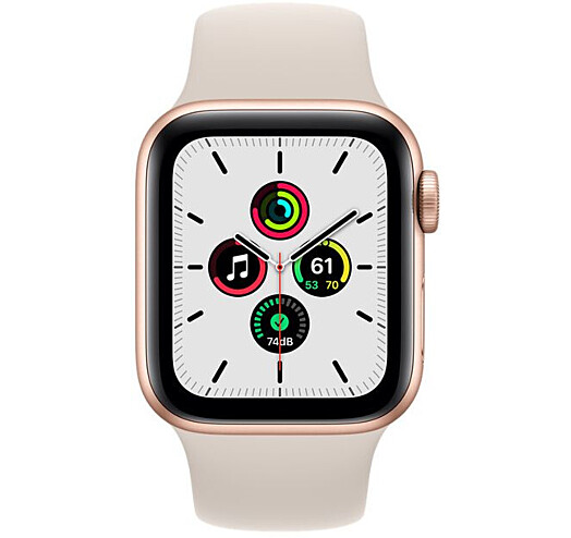 Apple Watch SE GPS 40mm Gold Aluminum Case w. Starlight S. Band (MKQ03) - ITMag