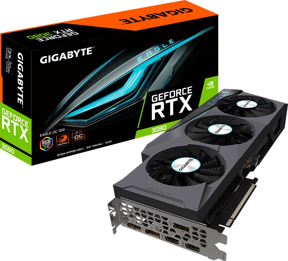 GIGABYTE GeForce RTX 3080 EAGLE 10G rev. 2.0 (GV-N3080EAGLE-10GD) - ITMag