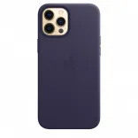 Apple iPhone 12 Pro Max Leather Case with MagSafe - Deep Violet (MJYT3) Copy