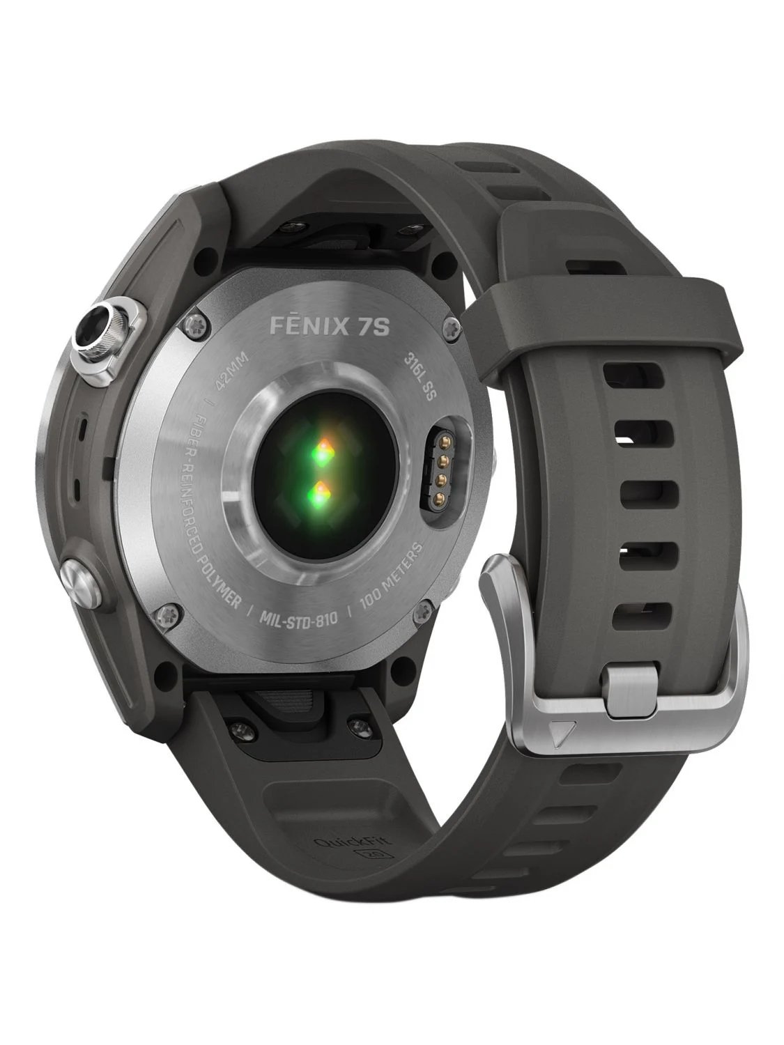 Garmin Fenix 7S Silver with Graphite Band (010-02539-00/01) - ITMag