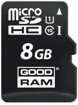 карта памяти GOODRAM 8 GB microSDHC class 10 UHS-I + SD Adapter M1AA-0080R11
