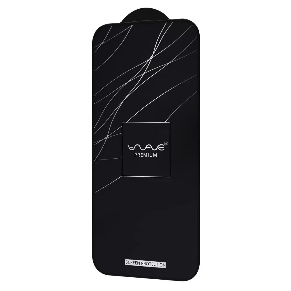 Защитное стекло WAVE Premium iPhone 13/13 Pro/14 (black) - ITMag