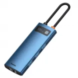 Baseus Metal Gleam Series 6-in-1 Adapter HUB Blue (WKWG000003)