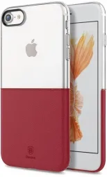 Чехол Baseus Half to Half Case For iPhone7 Wine red (WIAPIPH7-RY09)