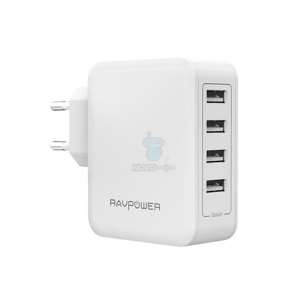 Зарядное устройство RAVPower USB 40W USB Plug Wall Charger White (RP-PC026) - ITMag