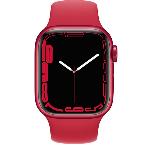 Apple Watch Series 7 GPS 41mm PRODUCT RED Aluminum Case With PRODUCT RED Sport Band (MKN23) - ITMag