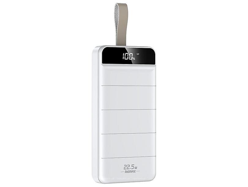REMAX Leader Series 22.5W Multi-compatible Fast Charging Power Bank 30000mah RPP-183 White - ITMag