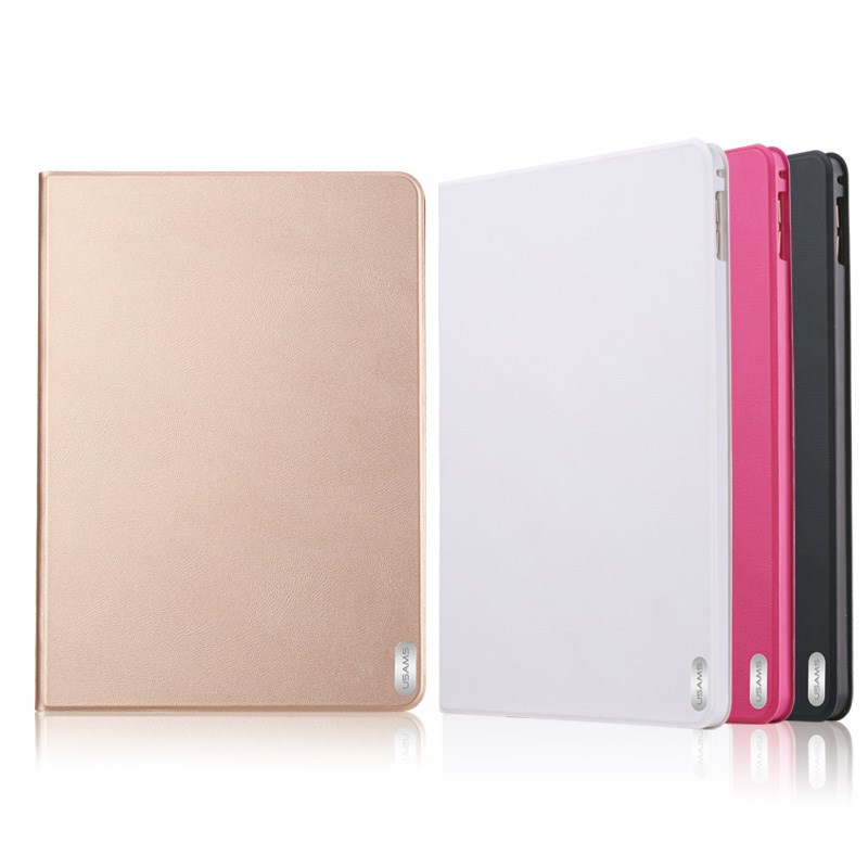 Чехол USAMS Geek Series for iPad Air 2 Magnetic Stand Smart Leather Cover - Rose - ITMag