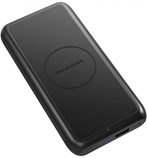 RAVPower 10000mAh Wireless Charging Power Bank, 5W  Android, 5W iPhone (RP-PB081) - ITMag