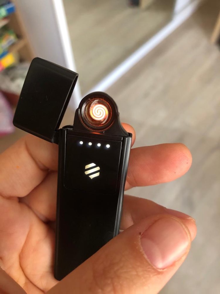Зажигалка Xiaomi Jifeng L101S Ultra-Thin Rechargeable Lighter Black (3269963) - ITMag