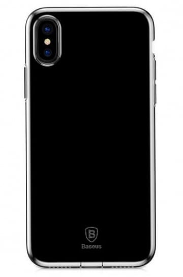 TPU чехол Baseus Simple Ultrathin для Apple iPhone X (5.8") с заглушкой (Бесцветный / Transparent) (ARAPIPHX-A02) - ITMag